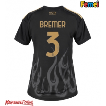 Juventus Gleison Bremer #3 Tricou Fotbal Replică 2026-27 Femei Treilea
